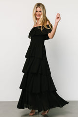 Carina Off Shoulder Maxi Dress | Black